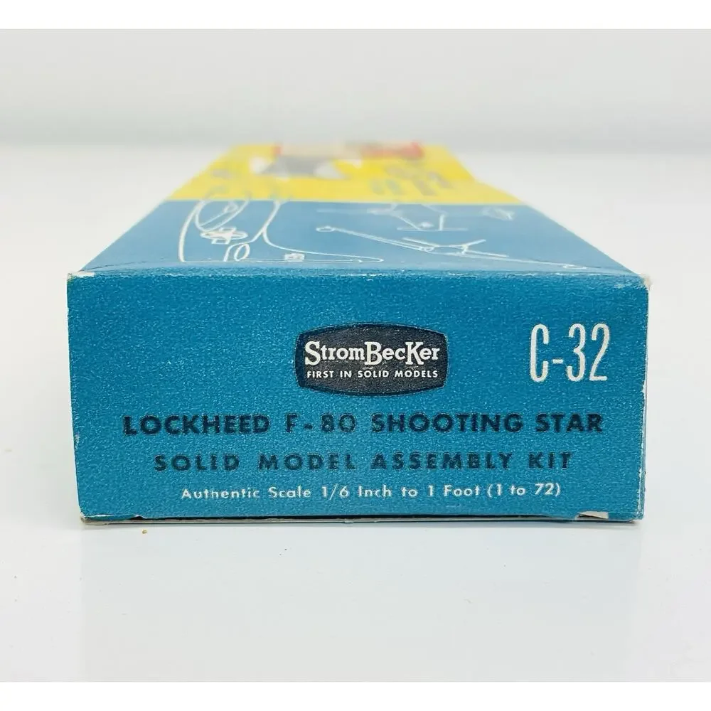 Strombecker Lockheed F-80 Shooting Star 1:72 Balsa Wood Model Kit C-32 New